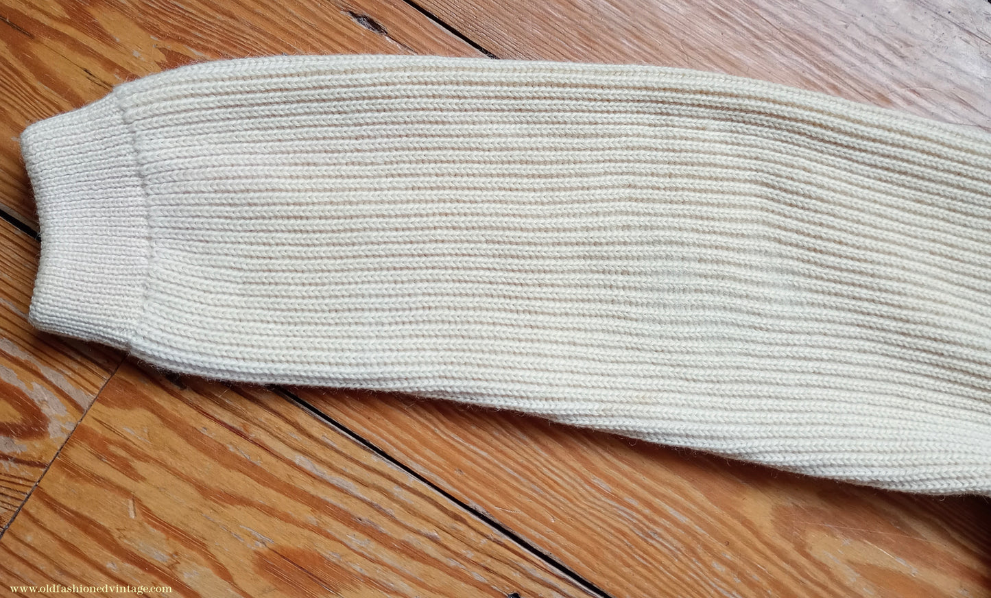 Vintage Mens 1950s 1960s Bleyle Cream Wool Zip Up Cardigan Sweater Jacket Blouson Lumberjacket M L