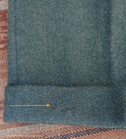 Vintage Mens 1940s CC41 Green Tweed Suit 2 Piece Single Breasted Herringbone Wool 37" 38"