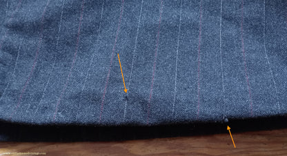 Vintage Mens 1930s French 3 Piece Suit Bespoke Tailored Charcoal Grey Pinstripe Wool 36" Long