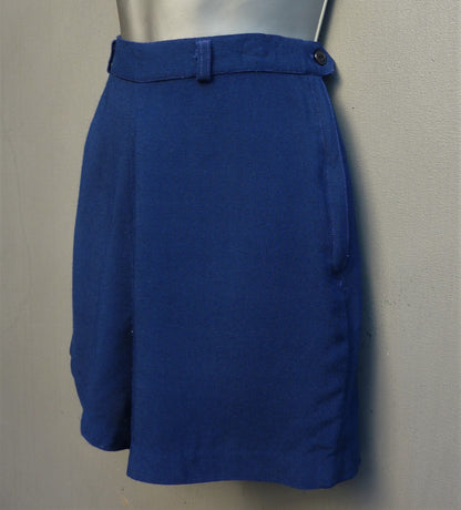 Rare Original Vintage 1950s Jantzen Blue Rayon Shorts Waist 23"
