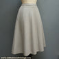 Vintage 1950s Skirt Pale Blue Wool High Waist Flared 1940s 40s 50s Waist 23-24" UK XXS