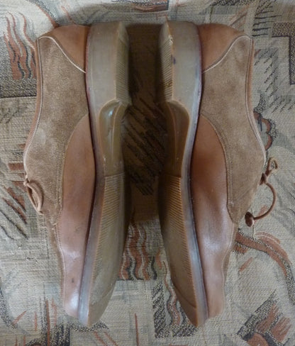 Vintage Barker Brown Suede Lace Up Shoes UK 6 6.5