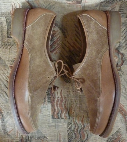 Vintage Barker Brown Suede Lace Up Shoes UK 6 6.5