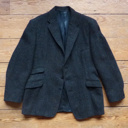 Vintage 1960s Mens Burton Harris Tweed Plus Fours Suit Bronze Green 40" - 42"