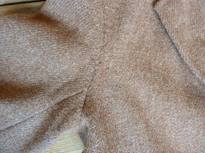 Vintage 1950s Harris Tweed Sports Jacket Ginger Brown 38"