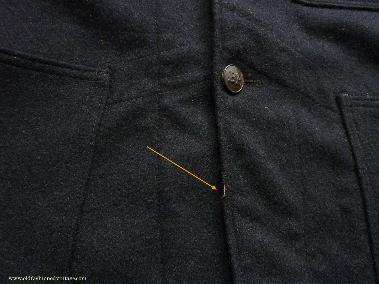 Vintage Mens 1950s British Rail Drivers Work Jacket BR Black Wool Workwear Coat 36 38