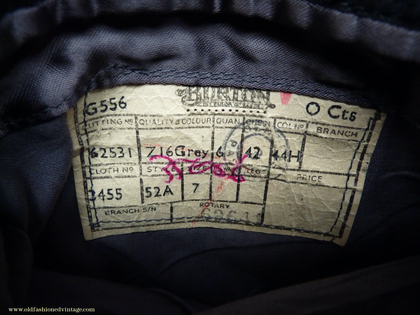 Vintage 1950s Mens Burton Single Breasted Overcoat Coat Grey Herringbone Tweed Wool 42"