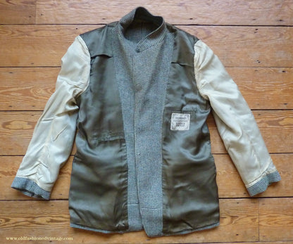 Vintage Mens 1950s Selfridges Harris Tweed Sports Jacket Green Brown 42"