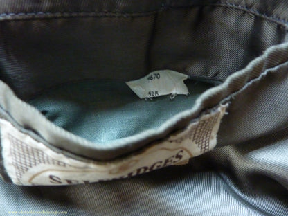 Vintage Mens 1950s Selfridges Harris Tweed Sports Jacket Green Brown 42"