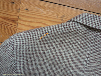 Vintage Mens 1950s Gaunson Harris Tweed Sports Jacket Grey Brown 44"