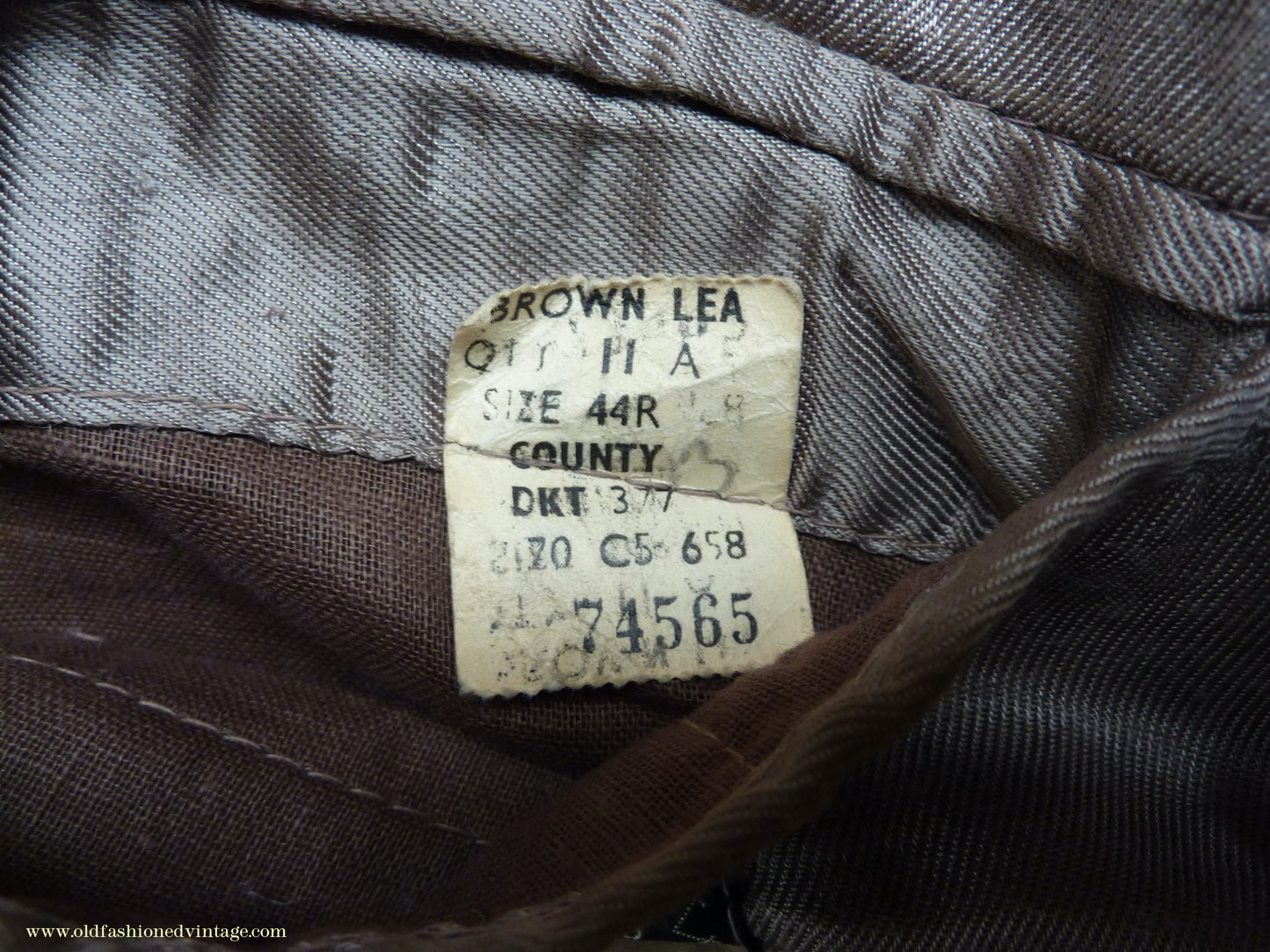 Vintage Mens 1950s Gaunson Harris Tweed Sports Jacket Grey Brown 44"
