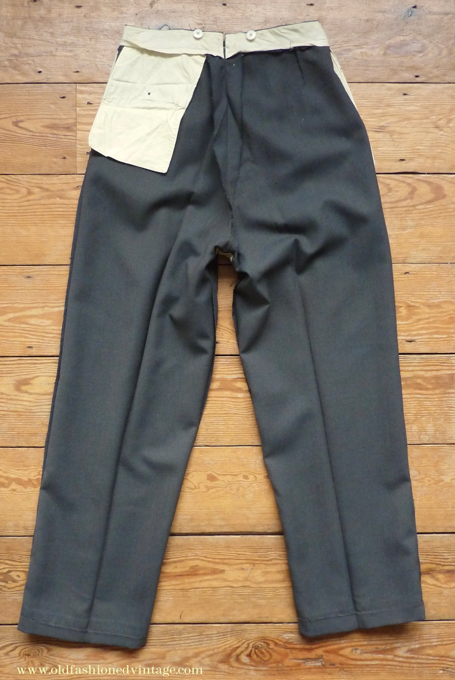 Vintage Mens 1950s 3 Piece Suit Dark Teal & Brown Speckled Lightweight Wool 38" Long