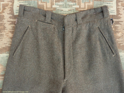 Vintage Mens 1930s Breeches Brown European Jodhpurs Riding Work Trousers Pants 30"