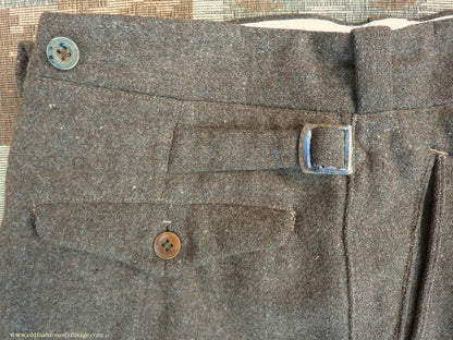 Vintage Mens 1930s Breeches Brown European Jodhpurs Riding Work Trousers Pants 30"