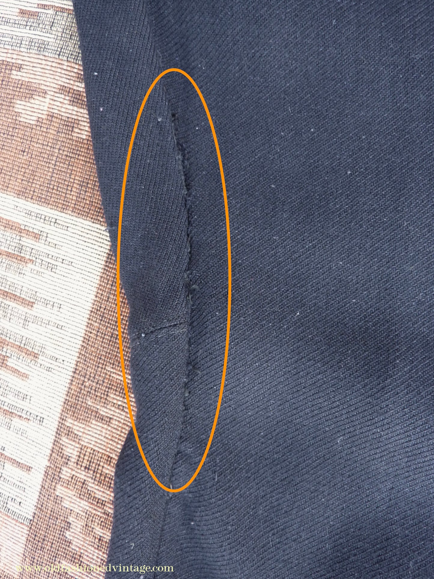 Vintage Mens 1940s Breeches Navy Blue European Jodhpurs Riding Work Trousers Pants 32"
