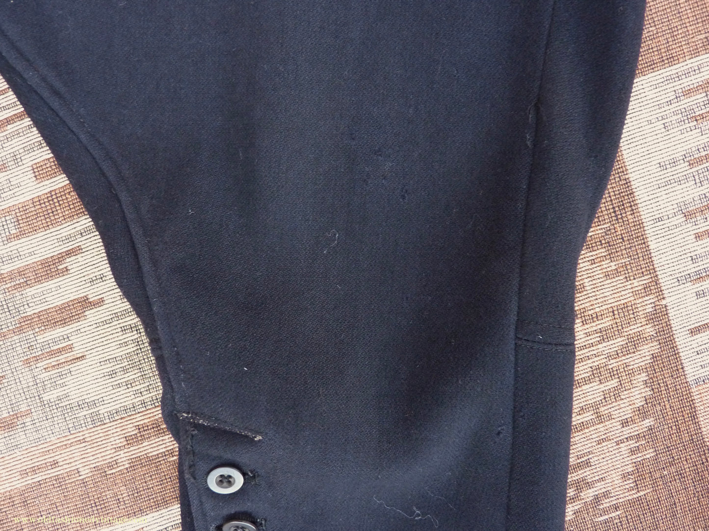 Vintage Mens 1930s 1940s Breeches Navy Blue European Jodhpurs Riding Work Trousers Pants 34"