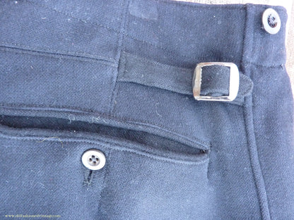Vintage Mens 1930s 1940s Breeches Navy Blue European Jodhpurs Riding Work Trousers Pants 34"