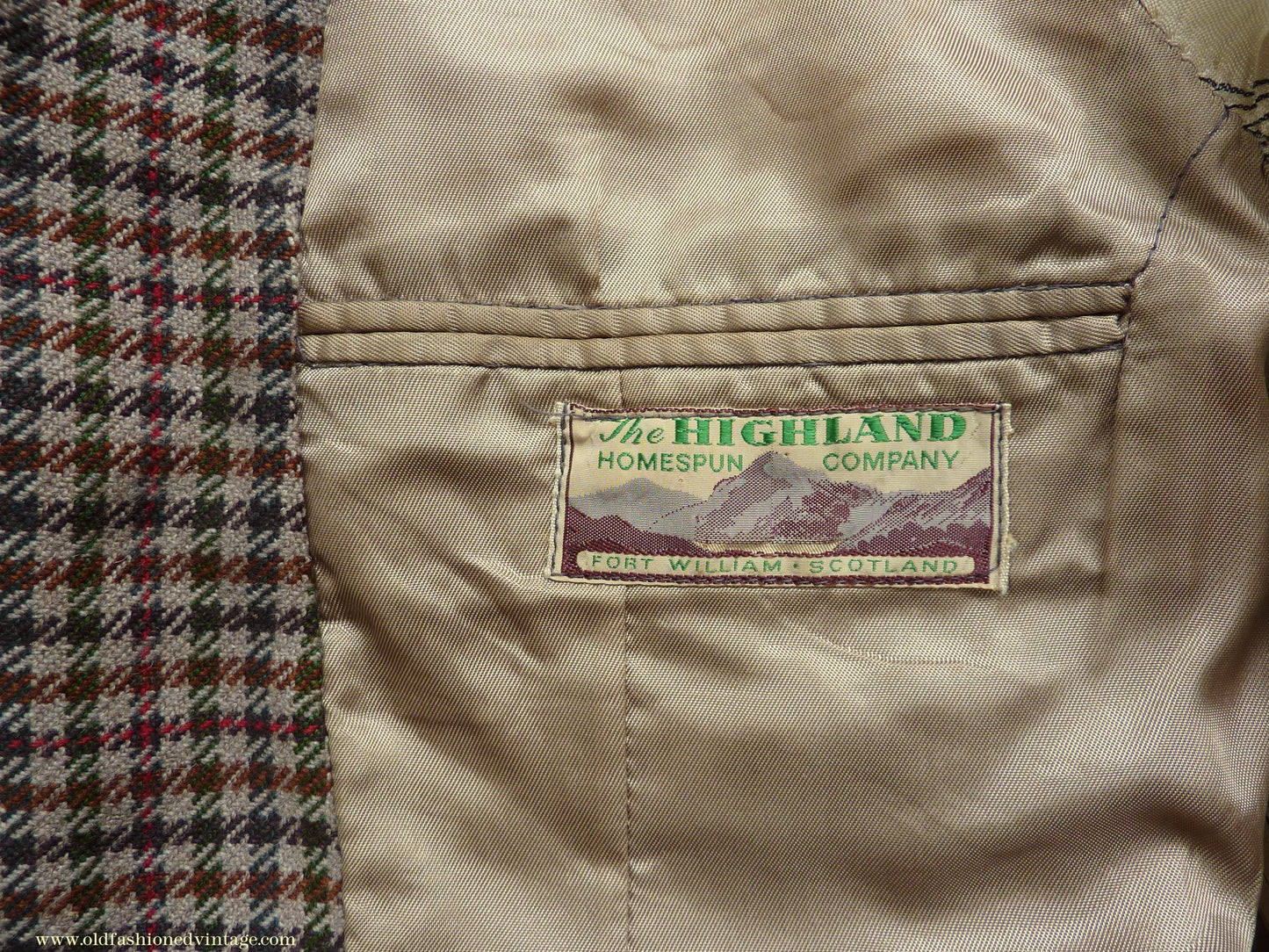 Vintage Mens 1950s Tweed Kilt Jacket & Waistcoat Set Gun Club Check Wool Tailored Traditional Scottish Sports Coat 40"