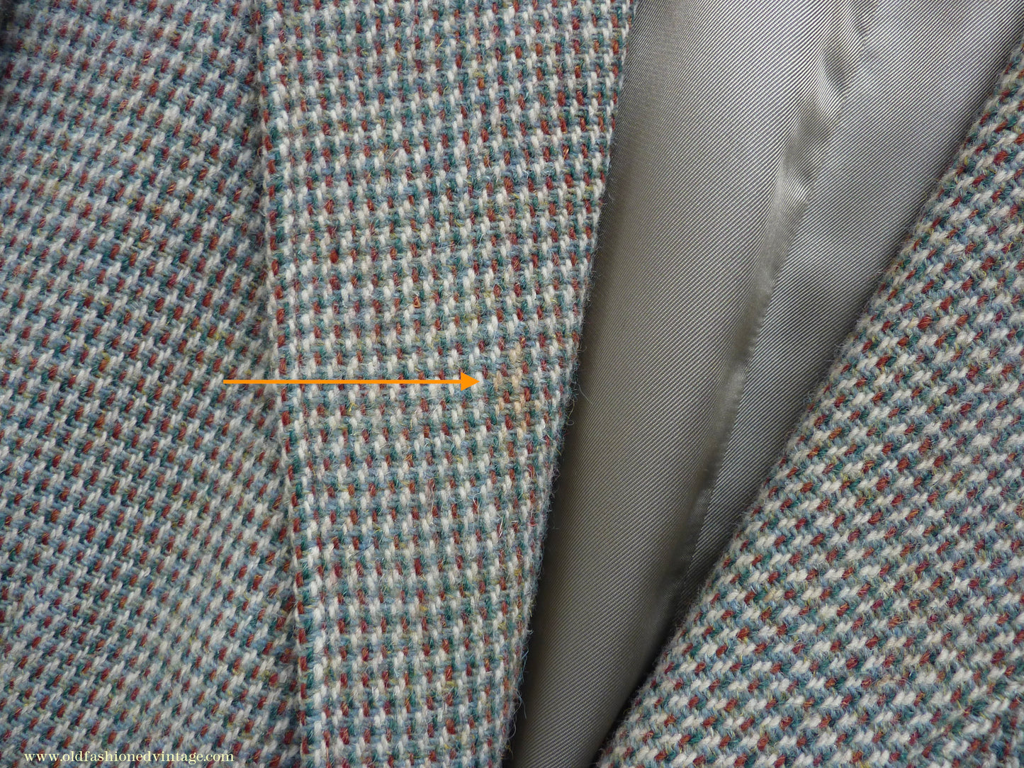 Vintage Mens 1950s Harris Tweed Sports Jacket Green Brown Check 37"