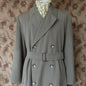 Vintage Mens 1940s 1950s Selgard Trenchcoat Double Breasted Raincoat Mac Trench Coat 42"