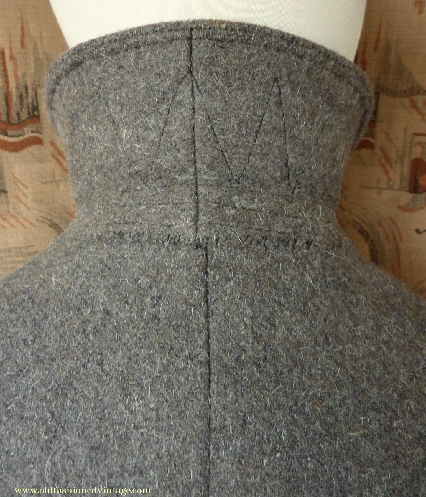 Vintage Mens 1930s 1940s European Workwear Uniform Jacket Heavyweight Grey Brown Wool Patch Pockets 36" 38"