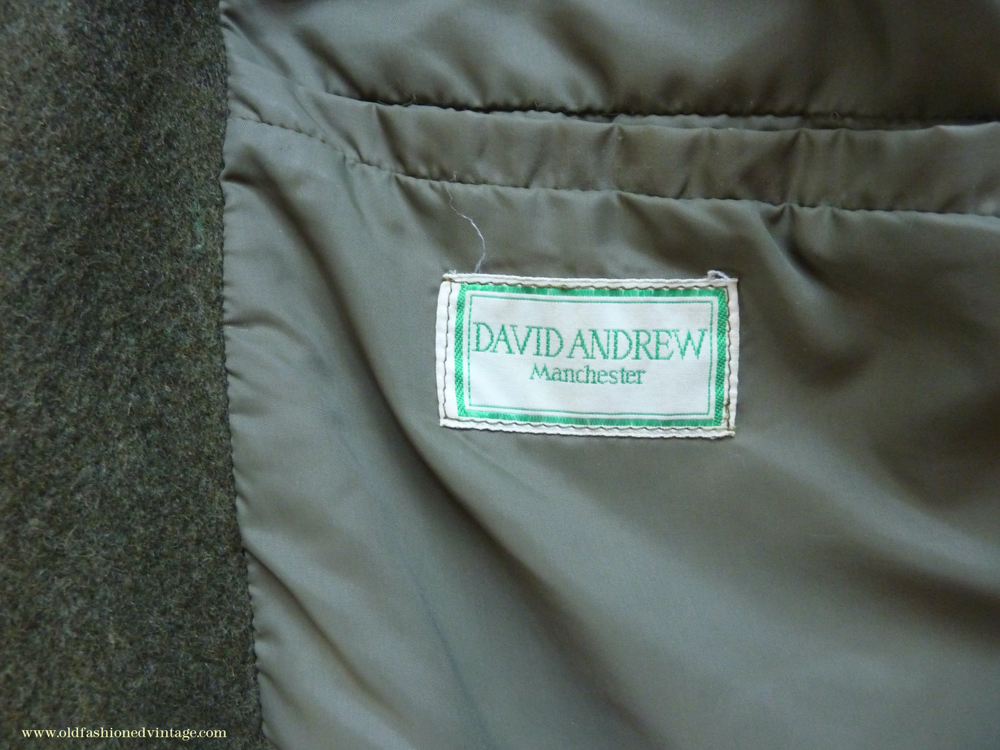 Vintage Mens 1980s 1990s Loden Norfolk Country Shooting Belted Jacket Green Wool Blend 44"