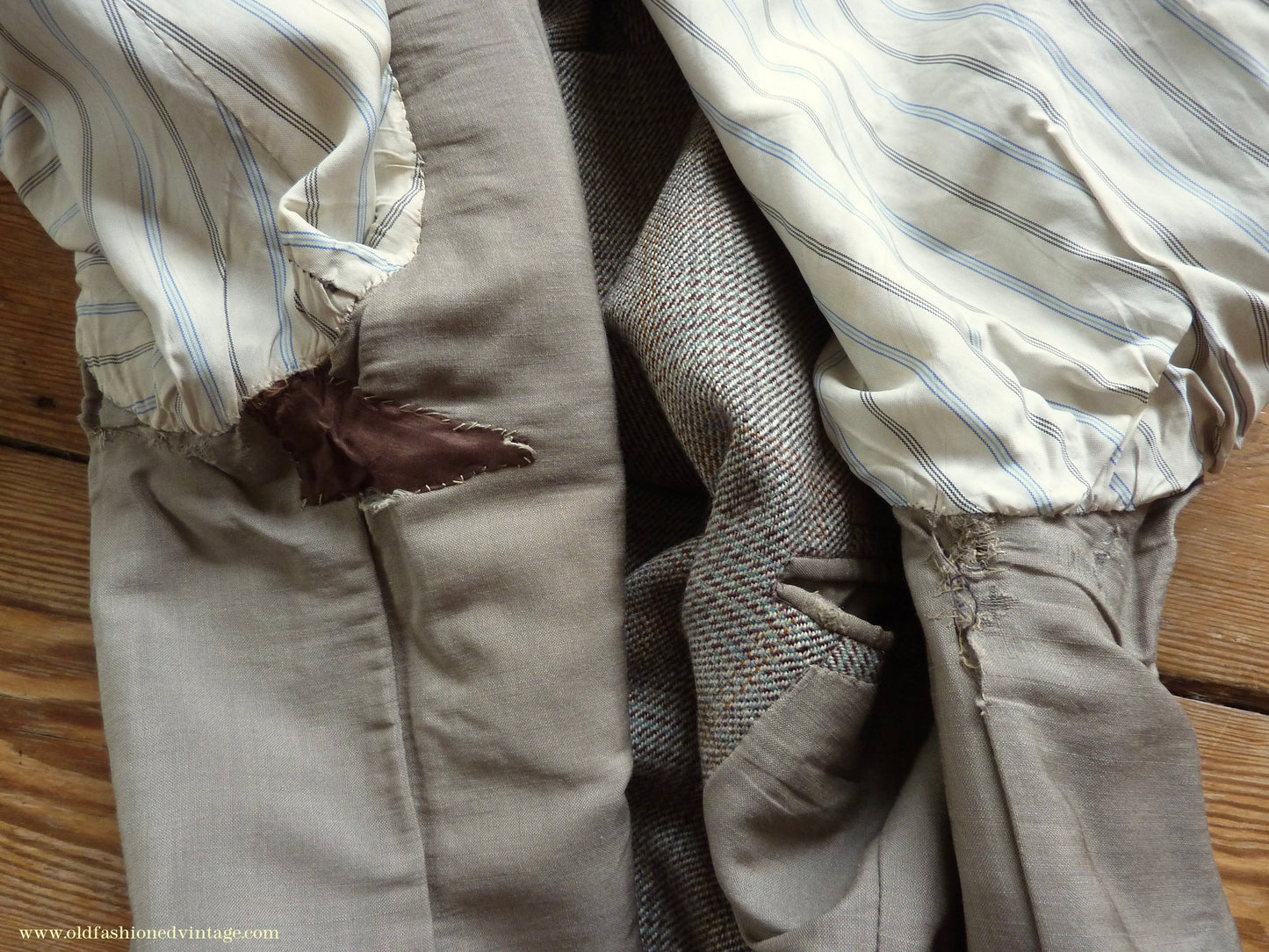 Vintage Mens 1950s Bespoke Suit 2 Piece Single Breasted Light Green Brown Glen Plaid Wool 42" Long