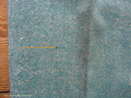 Vintage Mens 1950s Suit 2 Piece Single Breasted Japanese Custom Tailored Spearmint Green Flecked Wool Donegal Tweed 36" 38" Long