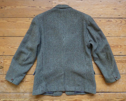 Vintage Mens 1950s Keldon Harris Tweed Sports Jacket Green Brown Black 40"