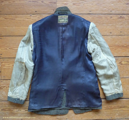 Vintage Mens 1950s Keldon Harris Tweed Sports Jacket Green Brown Black 40"