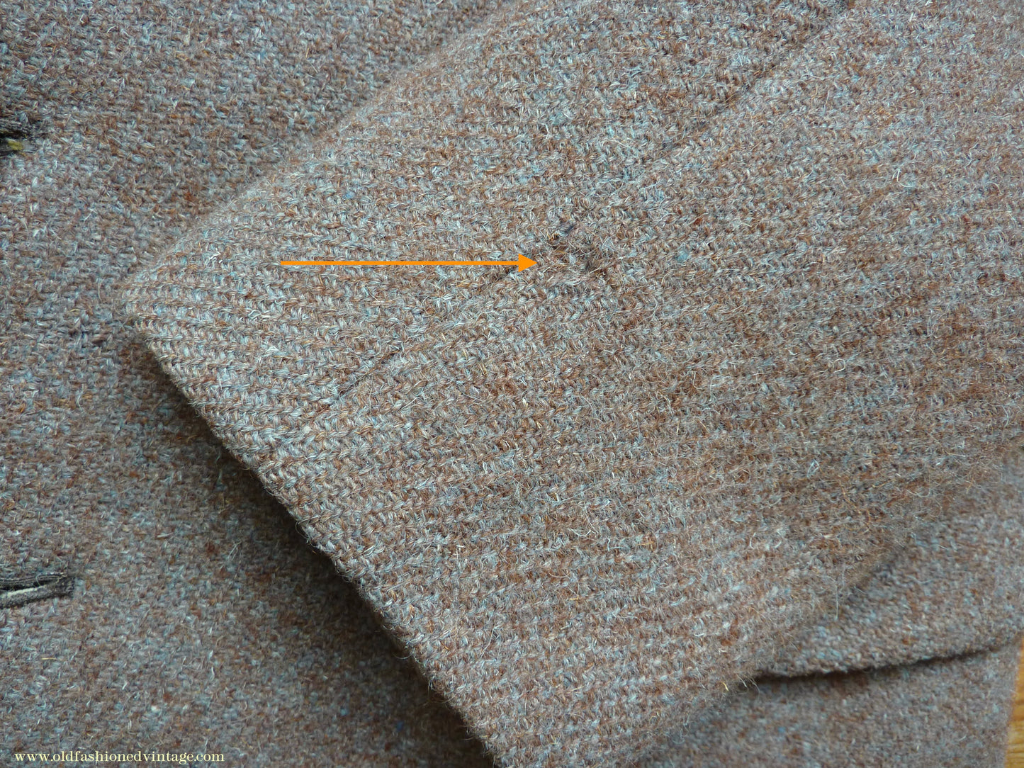 Vintage Mens 1950s Harris Tweed Sports Jacket Heathered Brown Grey 36"