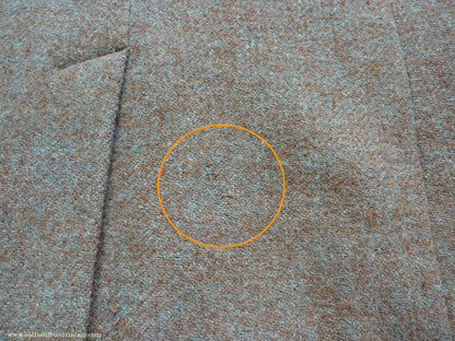 Vintage Mens 1950s Harris Tweed Sports Jacket Heathered Brown Grey 36"