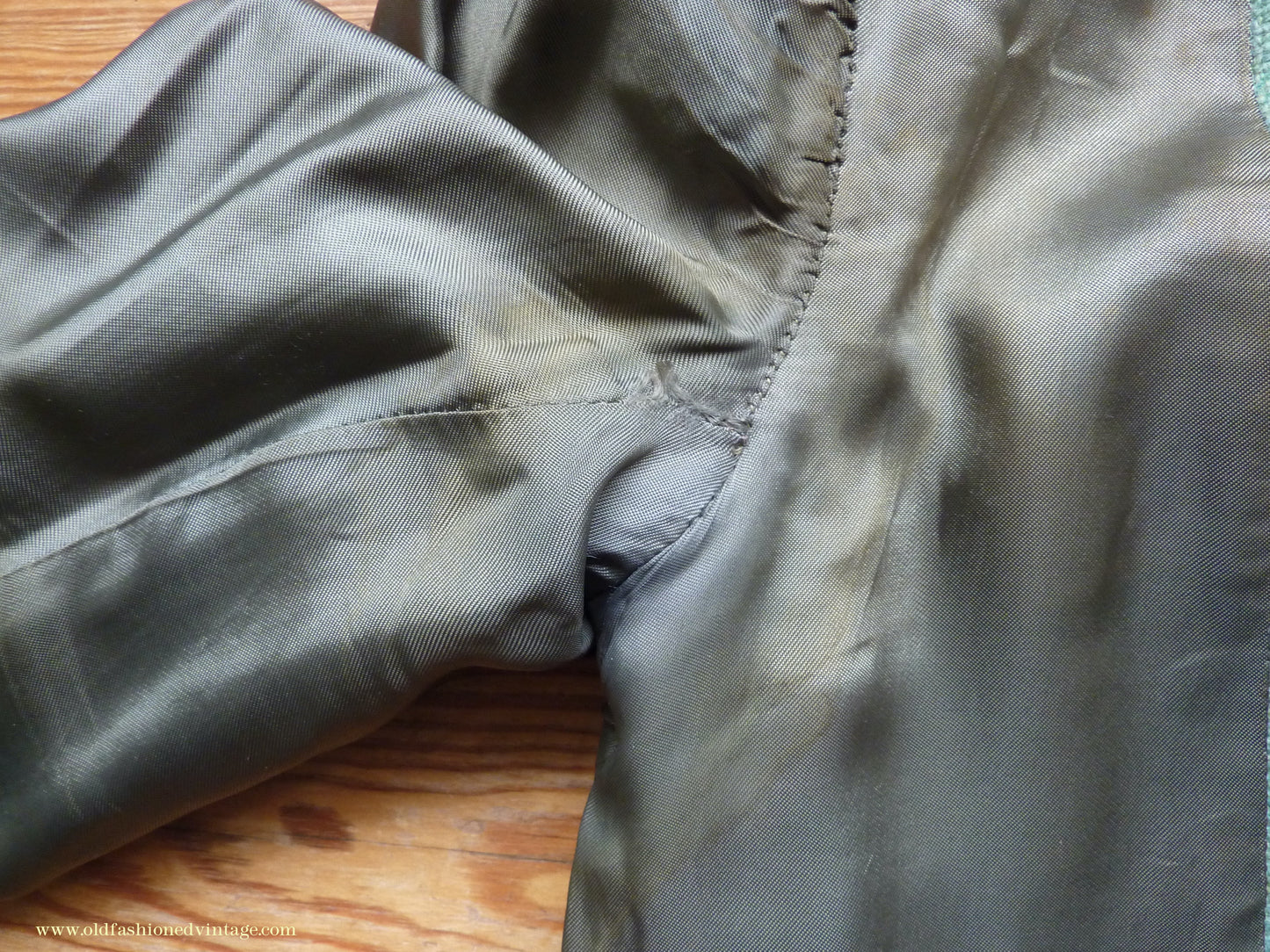 Vintage Mens 1950s Hopsack Sports Jacket Jade Green Wool 36" 37"