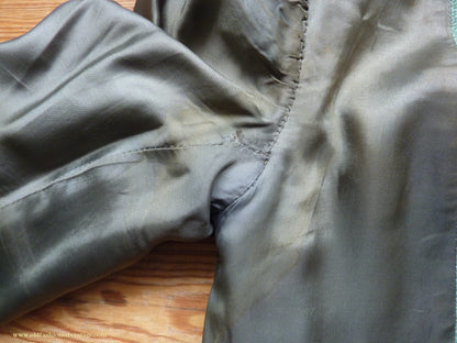 Vintage Mens 1950s Hopsack Sports Jacket Jade Green Wool 36" 37"