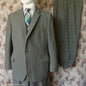 Vintage Mens 1960s/70s 1930s Style 3 Piece Tweed Suit Action Back Belt Jacket Plus Fours & Trousers