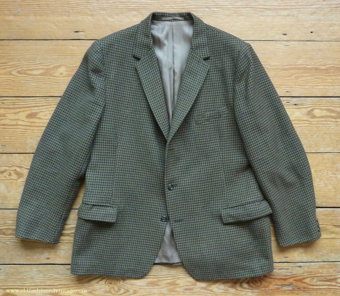 Vintage Mens 1960s/70s 1930s Style 3 Piece Tweed Suit Action Back Belt Jacket Plus Fours & Trousers