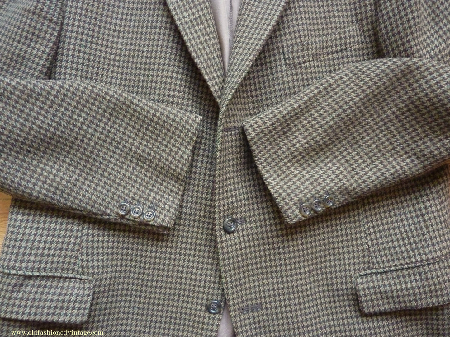 Vintage Mens 1960s/70s 1930s Style 3 Piece Tweed Suit Action Back Belt Jacket Plus Fours & Trousers