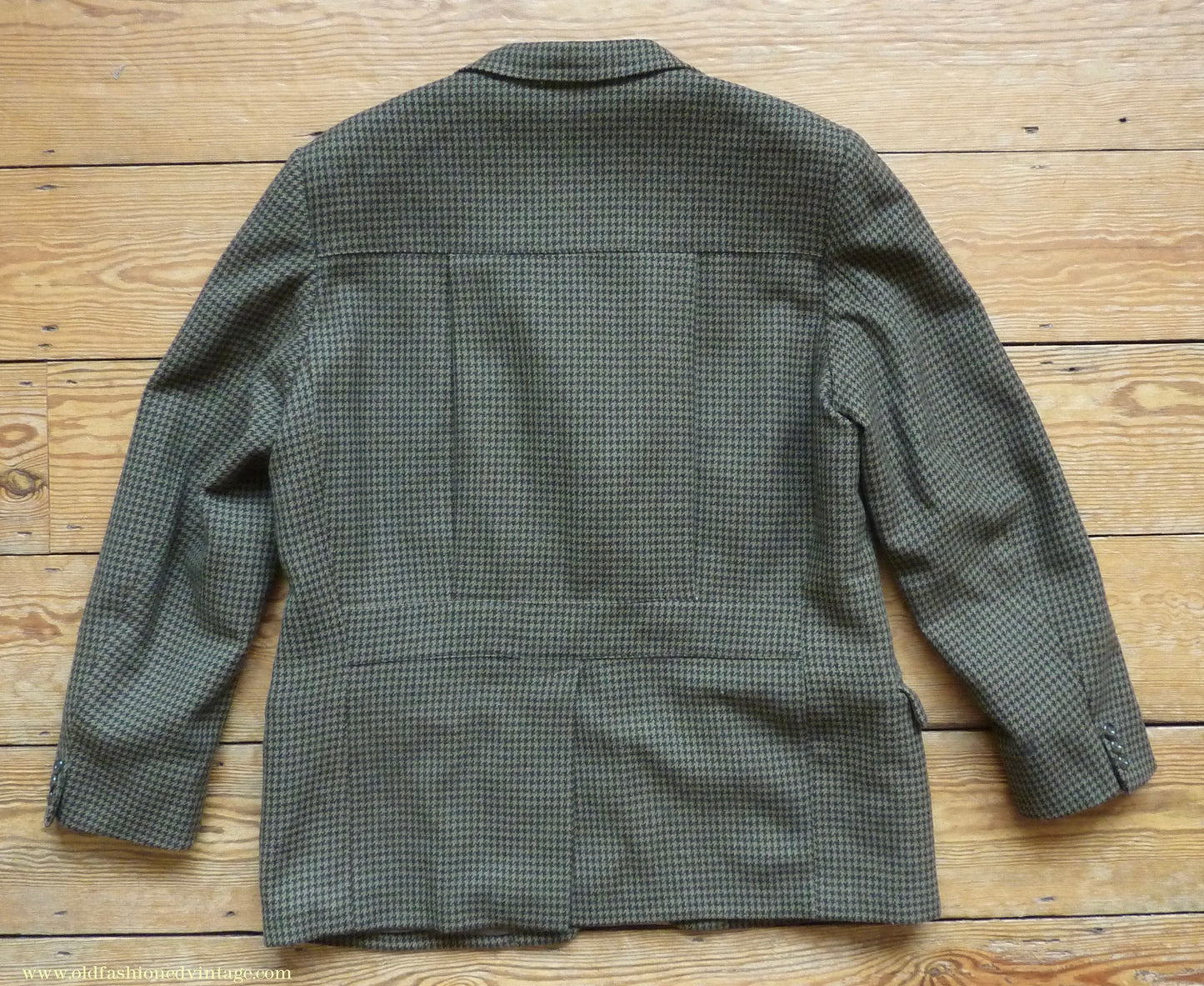 Vintage Mens 1960s/70s 1930s Style 3 Piece Tweed Suit Action Back Belt Jacket Plus Fours & Trousers