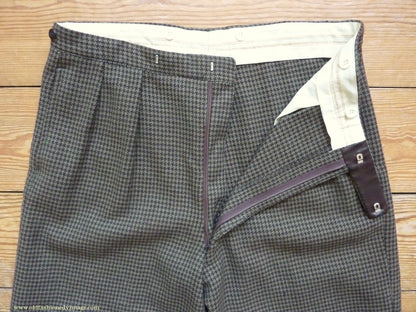 Vintage Mens 1960s/70s 1930s Style 3 Piece Tweed Suit Action Back Belt Jacket Plus Fours & Trousers