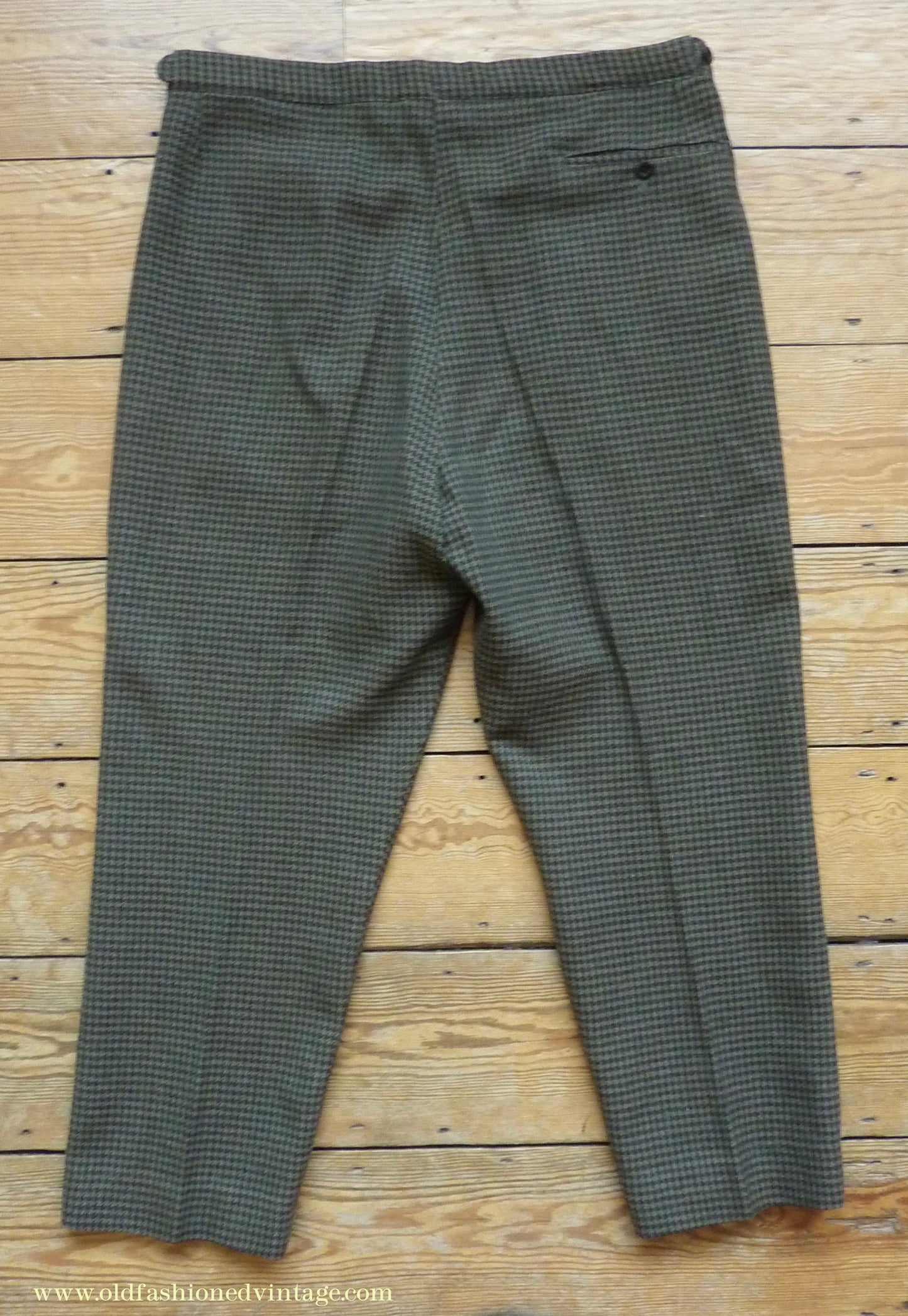 Vintage Mens 1960s/70s 1930s Style 3 Piece Tweed Suit Action Back Belt Jacket Plus Fours & Trousers