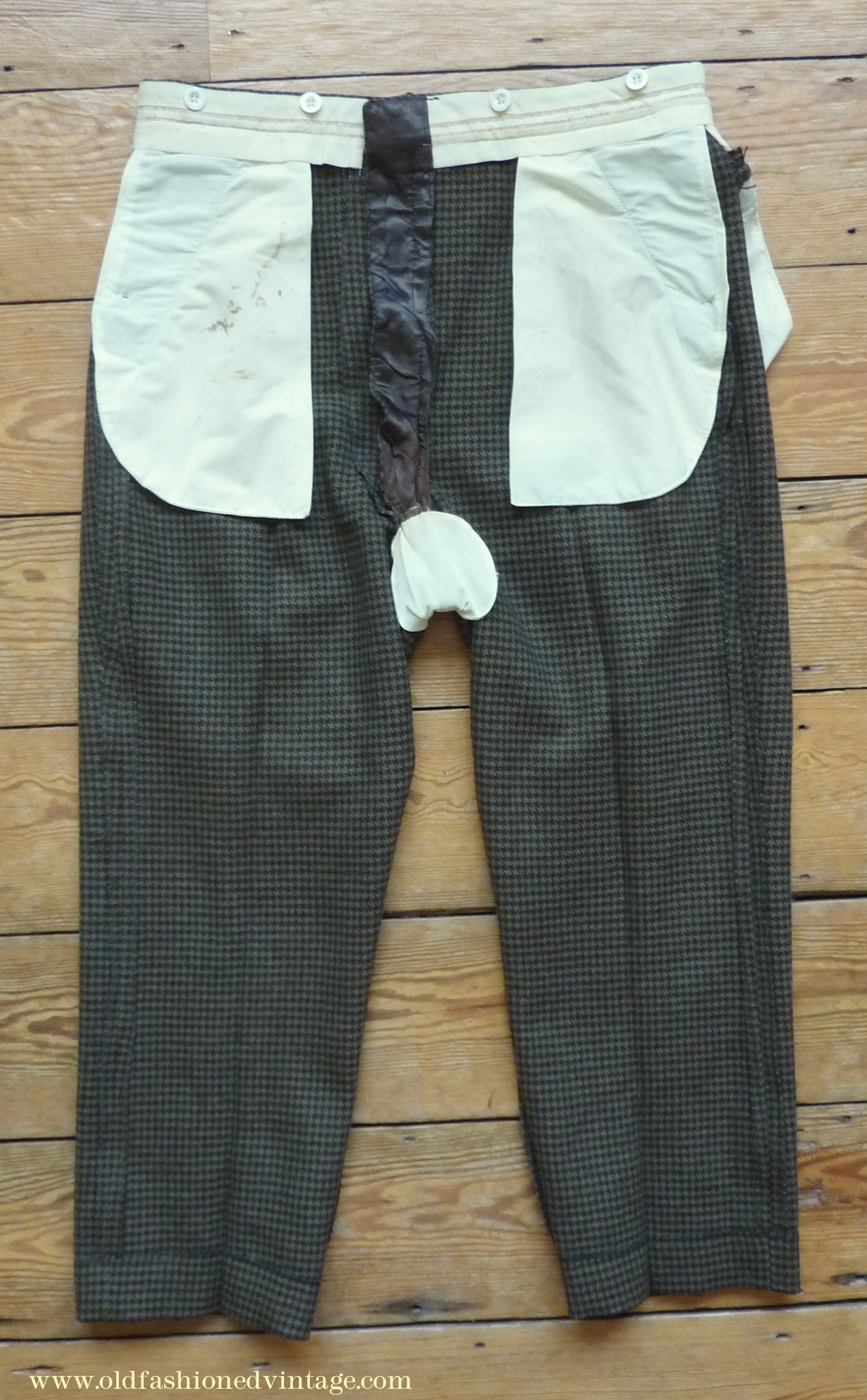 Vintage Mens 1960s/70s 1930s Style 3 Piece Tweed Suit Action Back Belt Jacket Plus Fours & Trousers