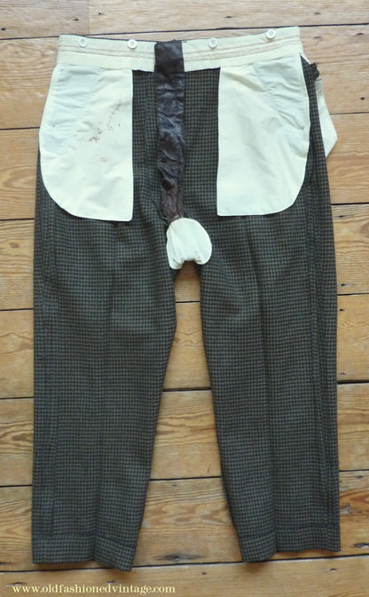 Vintage Mens 1960s/70s 1930s Style 3 Piece Tweed Suit Action Back Belt Jacket Plus Fours & Trousers