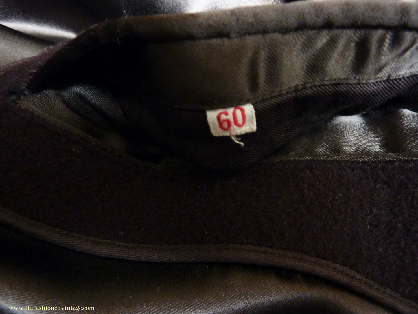 Vintage Mens 1940s German Double Breasted Overcoat Coat Brown Wool Back Belt 40" Long