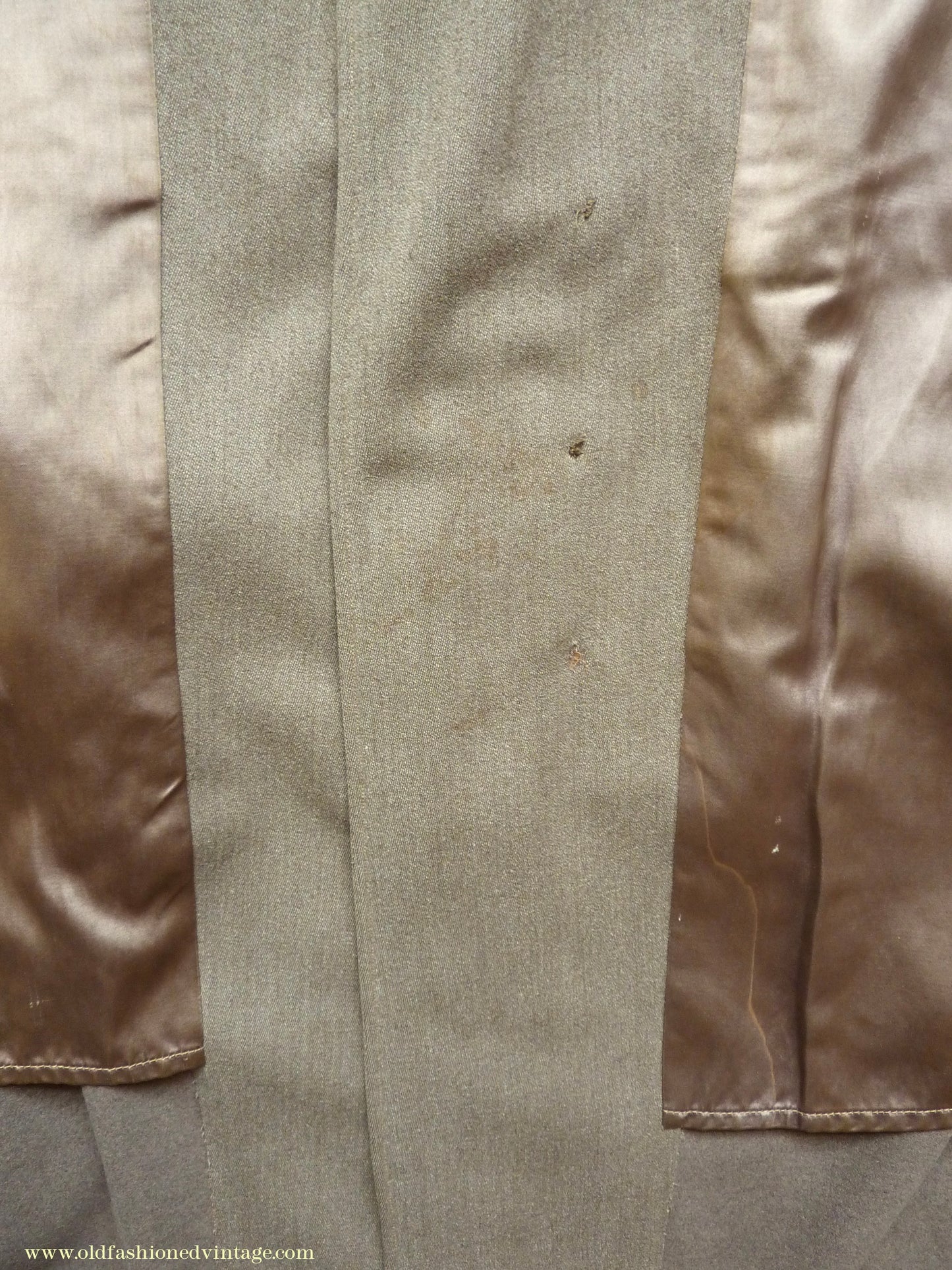 Vintage Mens 1950s Bespoke 1951 London Tailored Single Breasted Overcoat Top Coat Fawn Wool 38"