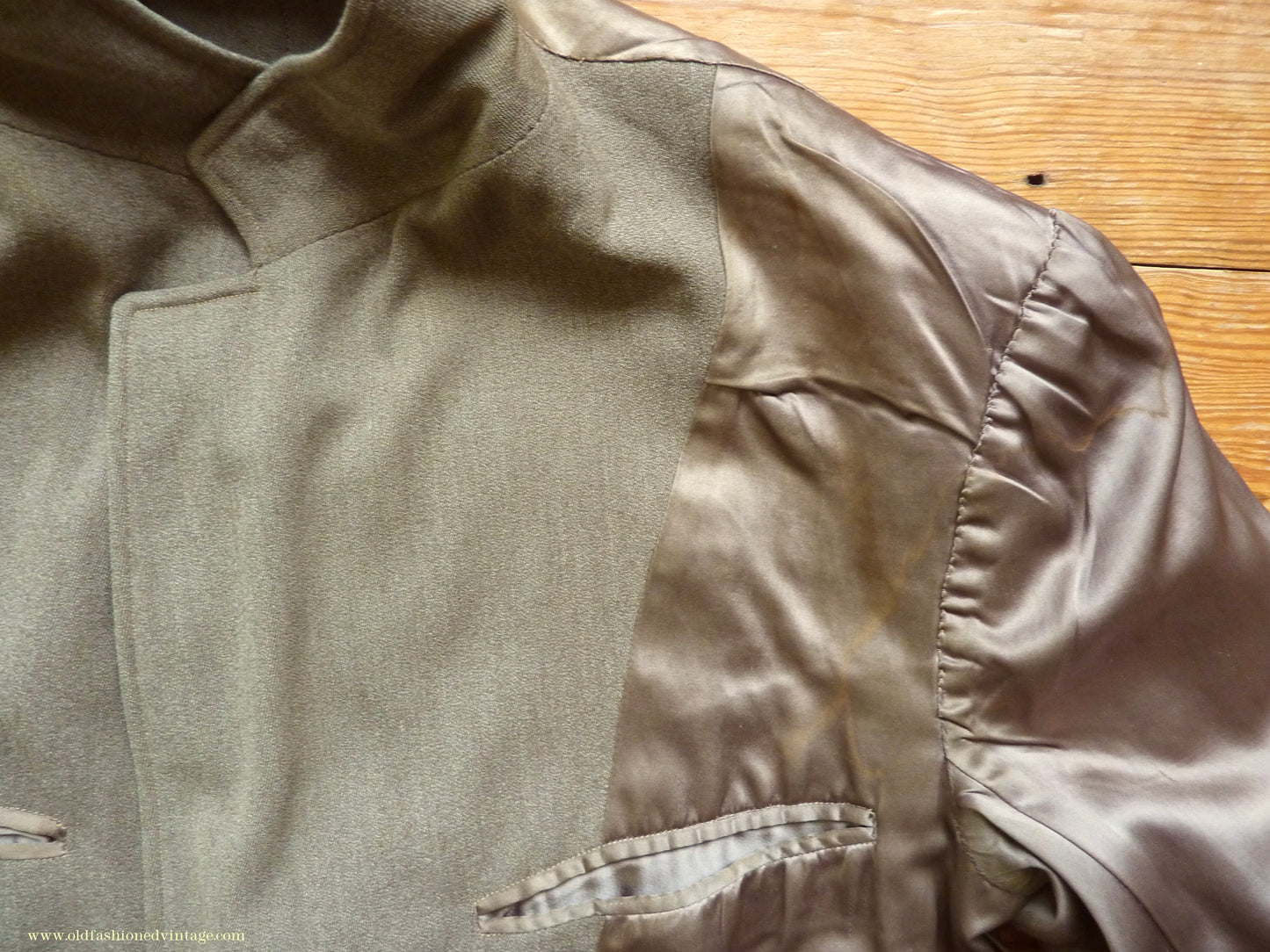 Vintage Mens 1950s Bespoke 1951 London Tailored Single Breasted Overcoat Top Coat Fawn Wool 38"