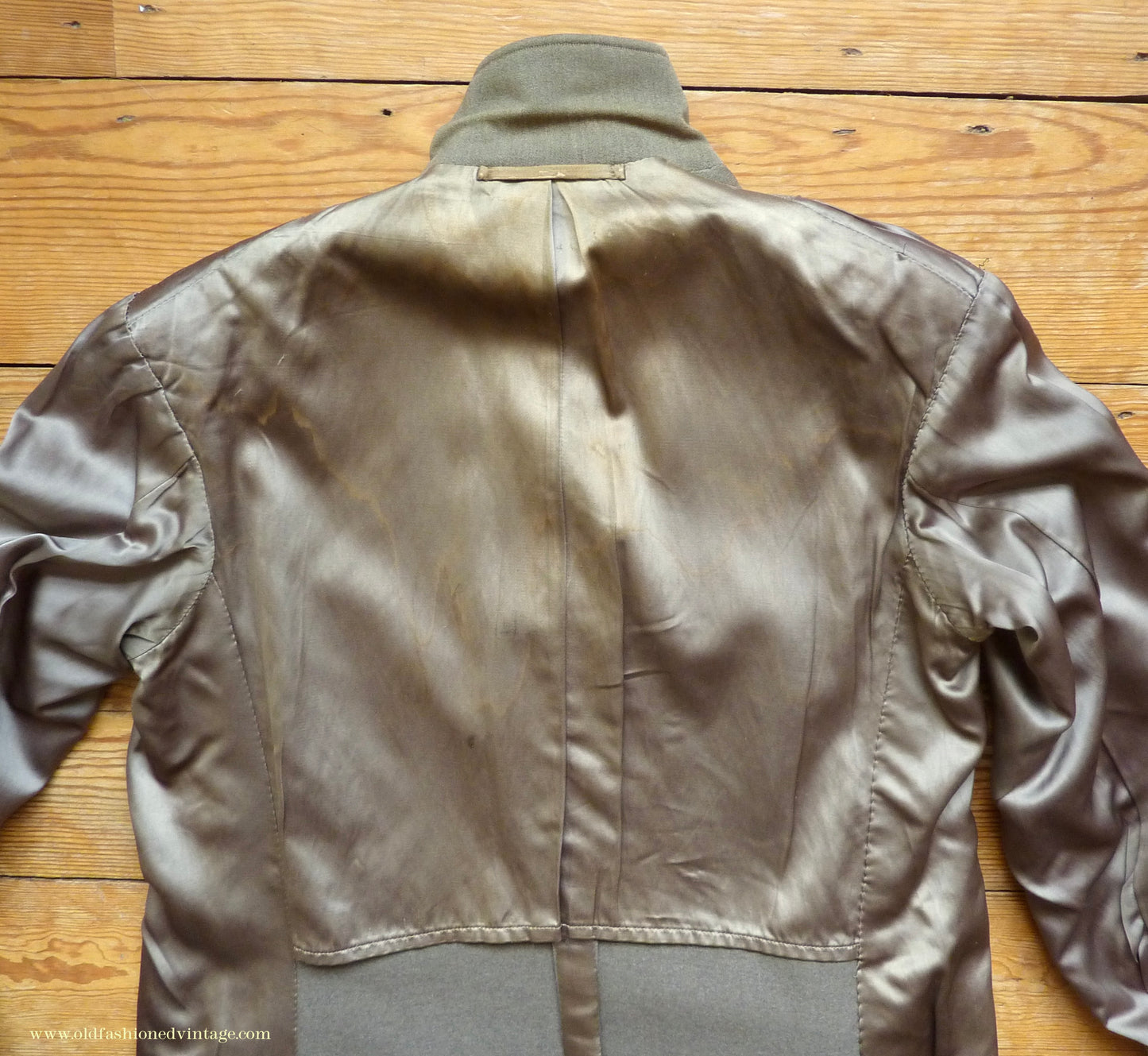 Vintage Mens 1950s Bespoke 1951 London Tailored Single Breasted Overcoat Top Coat Fawn Wool 38"