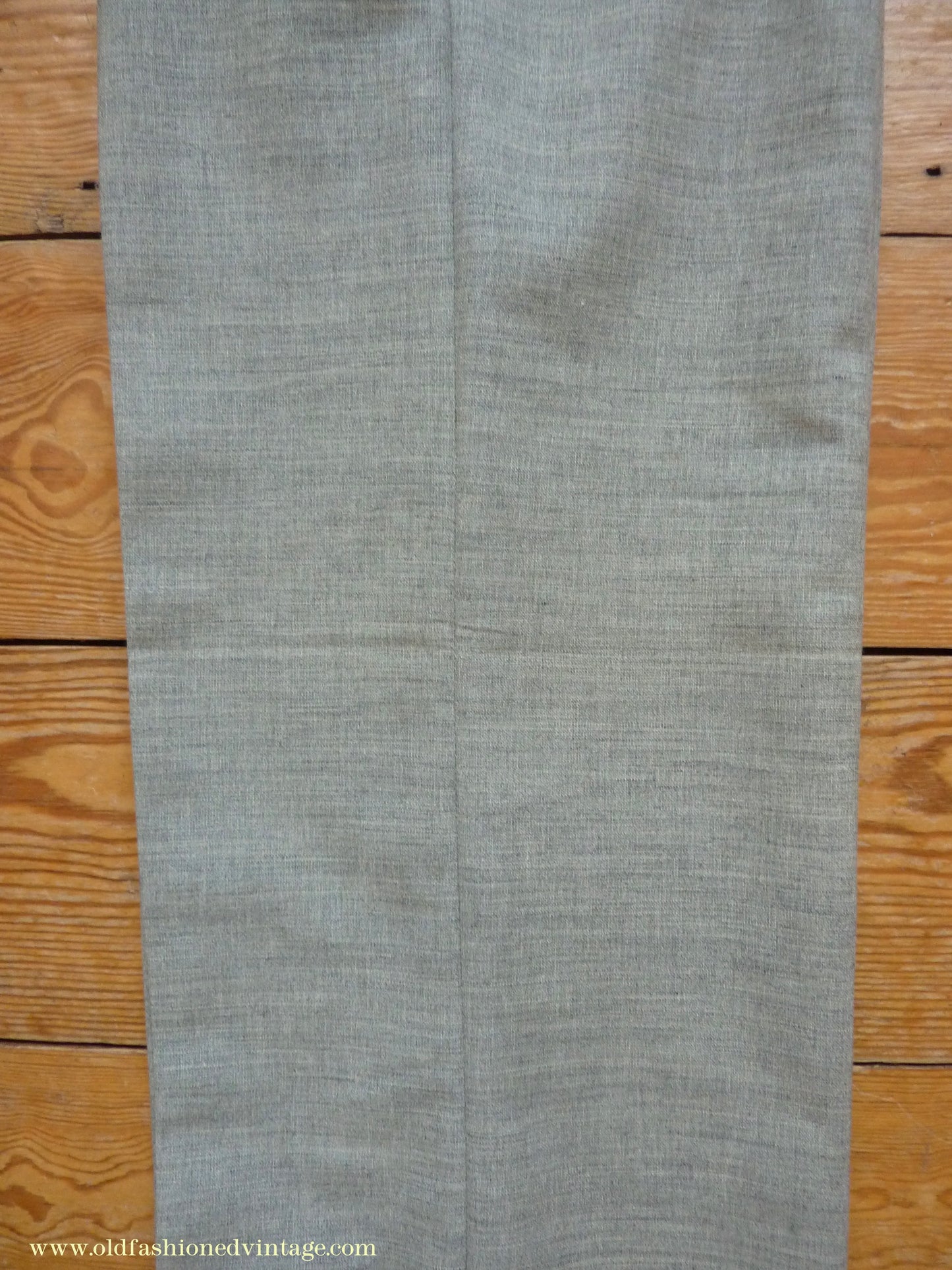 Vintage Mens 1930s NOS French Summer Trousers Slacks Grey Marl Lightweight Wool Pants 30"