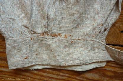 Vintage Mens 1920s 1930s American Golf Knickers Jazz Patterned Off White & Brown Linen Trousers Pants Plus Fours +4s Knickerbockers  44"