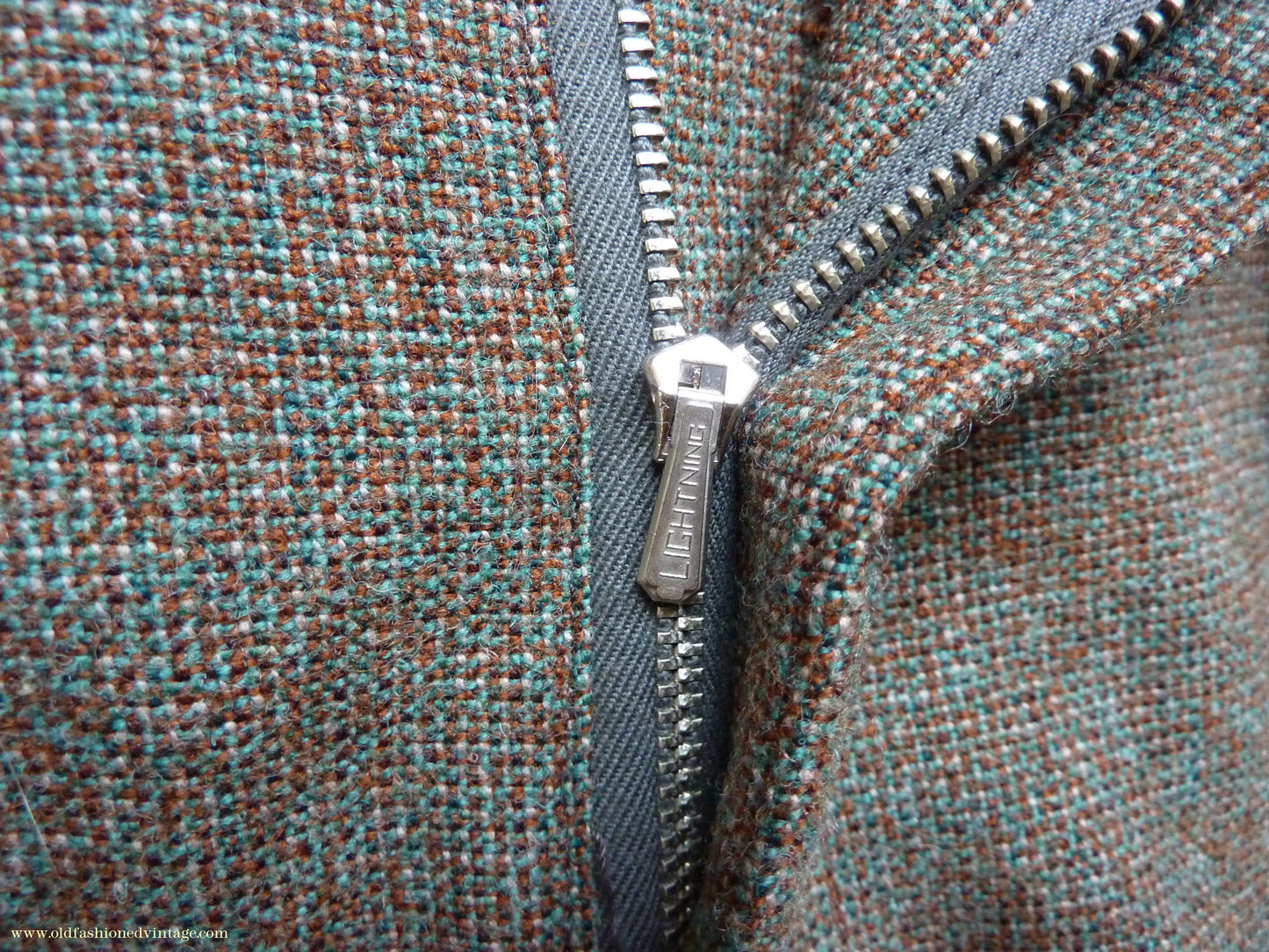 Vintage Mens 1950s Bespoke Tweed Plus Fours +4s Green Brown Wool Trousers Knickers Breeks Pants 36"