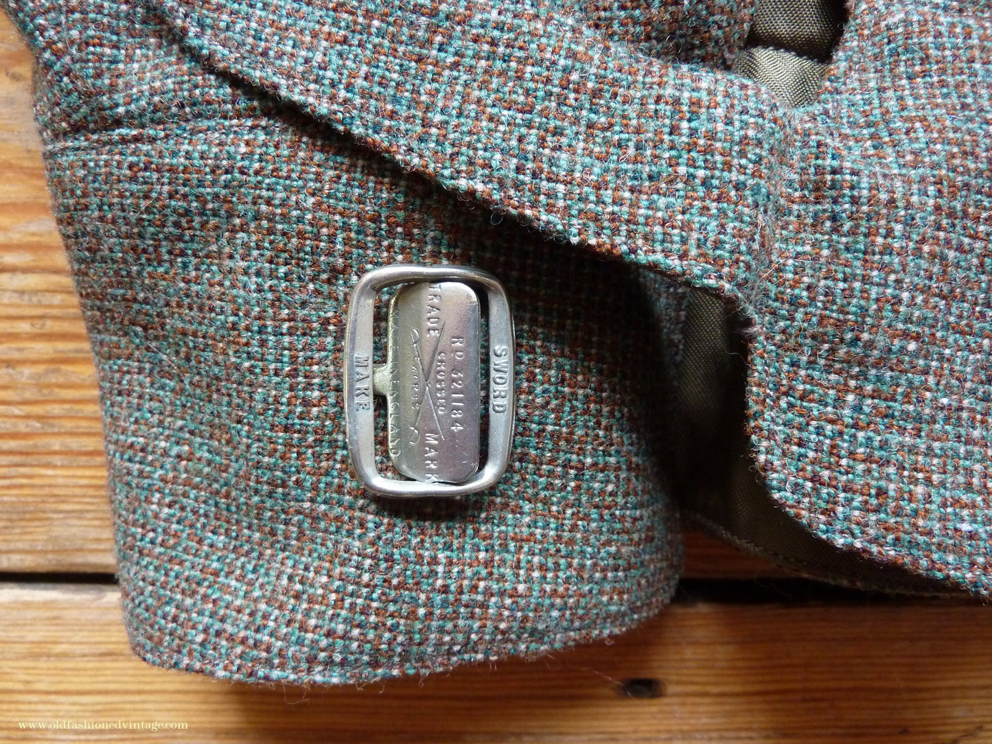 Vintage Mens 1950s Bespoke Tweed Plus Fours +4s Green Brown Wool Trousers Knickers Breeks Pants 36"